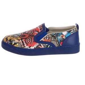 GUCCI Boys' Printed Leather Slip-On Sneakers